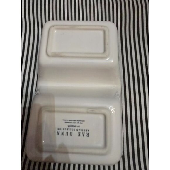 Magenta Rae Dunn Artisan Ice Cream Cones Divided Food Dish Mint Chocolate Strawb - Picture 16 of 16